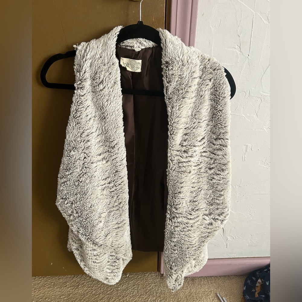 Faux fur vest